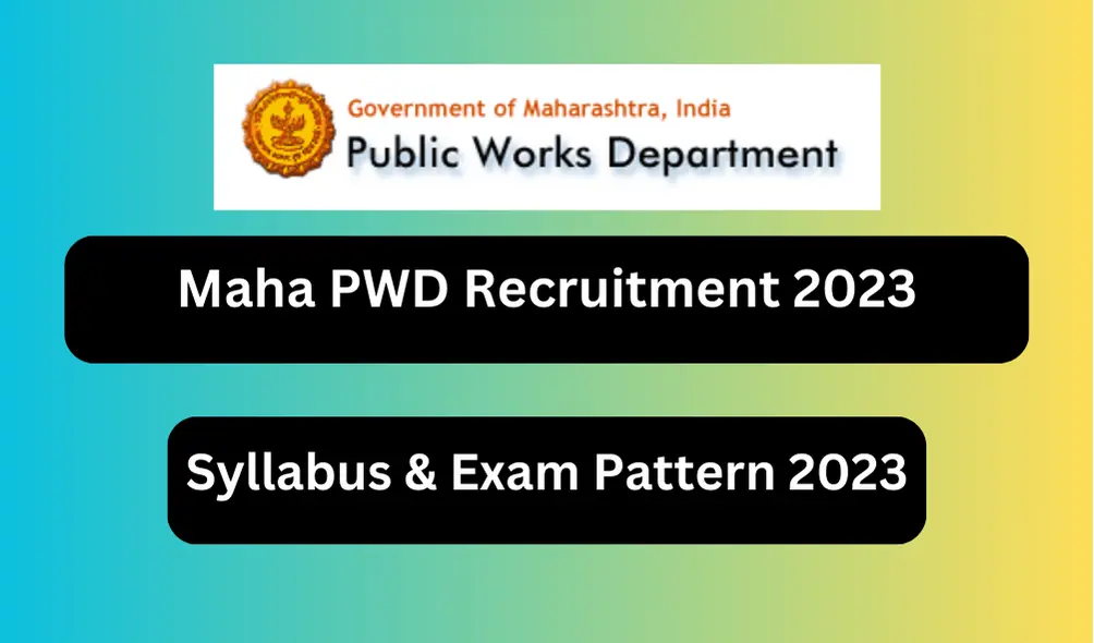 Maharashtra PWD Junior Engineer Assistant Syllabus
