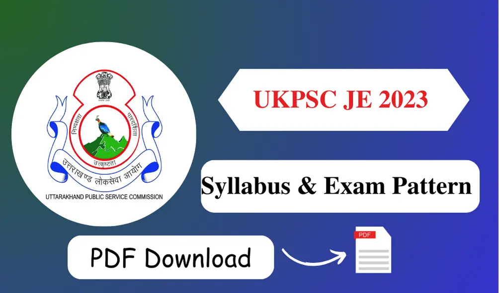 UKPSC JE 2023 Syllabus