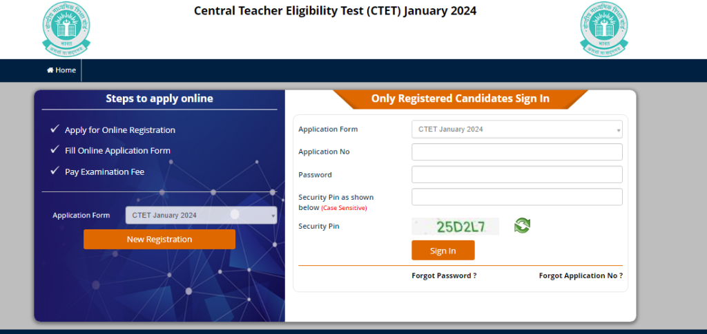 CBSE CTET 2024 Registration