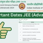 Important Dates JEE (Advanced) 2024 Exam Date