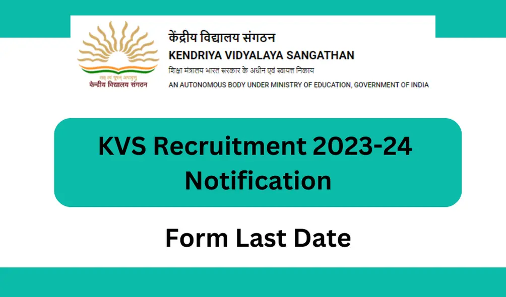 KVS Recruitment 2023-24 Notification