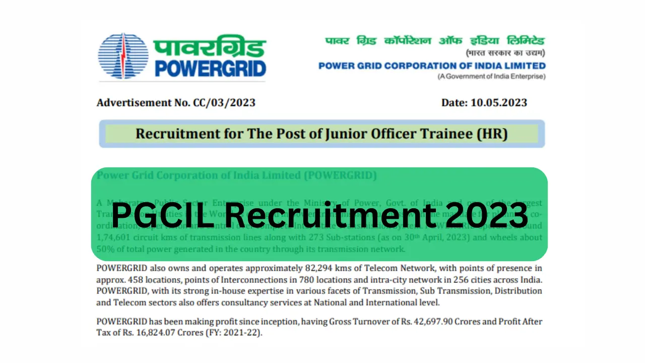 PGCIL recruitment 2023